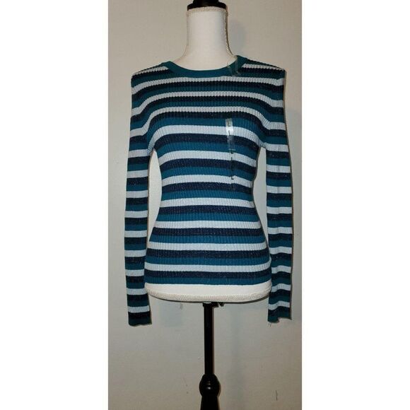 Hooked Up Long Sleeve Striped Pullover Sweater - Picture 8 of 10